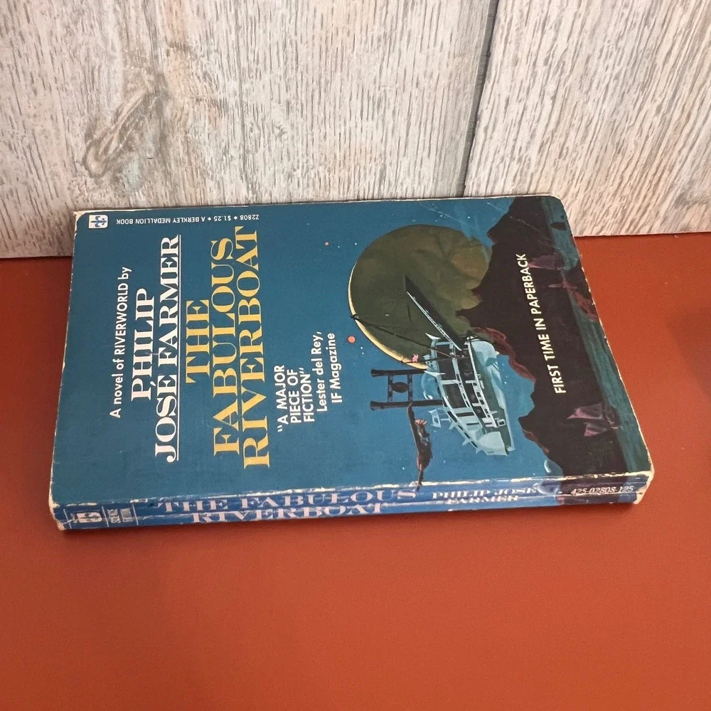 The Fabulous Riverboat Philip Jose Farmer Riverworld Sci-Fi PB 1973 Vintage